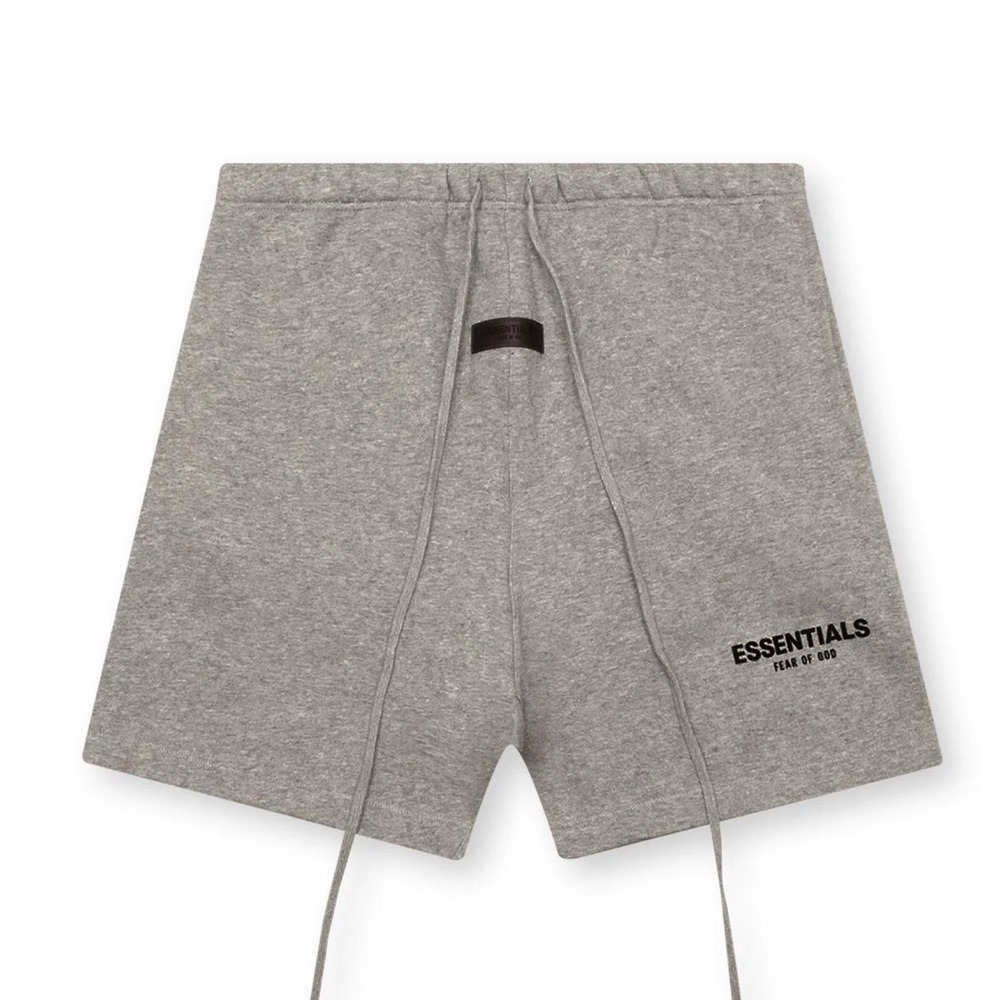 Fear of God Essentials Core Sweatshort Dark Oatmeal Grey Mens Medium NEW